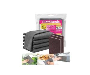 Générique Chiffon Magique 5 Pièces+3 Pièces éponge Chiffon Microfibre Chiffon Vitre sans Trace Épaissi 30x40cm Ultra-Absorbant Réutilisable Anti-Peluches pour Voiture Miroir Cuisine Salle de Bain