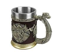 Générique Chope À Bière 600 Ml Verre A Biere En Métal Inoxydable Mug Fête De La Bière Cadeau Pour Hommes