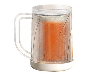 Générique Chope à bière congelable, chopes à bière au congélateur | Refroidisseur de transparent réfrigérateur - Refroidisseur de café de réfrigérateur de tasse de de glace intercalaire, tasses