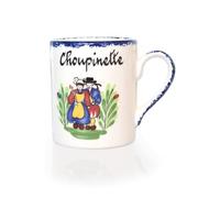 Générique Chope Bretonne Personnalisée Prénom Décor Couple Breton, Faïence, Mug, 200 Milliliters, Maison