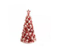 Générique Christmas Decoration Kit DIY Beaded Tree with Star Topper，Rouge | Christmas Decoration, DIY Beaded Tree, Complete Craft Set, Foam Cone, Assorted Beads, Pins, Star, Home Decor, Gift Idea