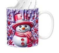 Générique Christmas Mugs - Mugs En Céramique | Vaisselle Boisson Design 3D avec Anse pour Chocolat Thé Cadeau Fêtes