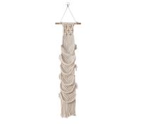 Générique Cintre à chapeau en macramé bohème, de casquettes en tapisserie, organisateur de tresses en corde de coton pour le rangement et l ' affichage des casquettes, de chapeau suspendu,