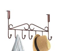 Générique Cintre de porte, crochets de porte Sept crochets | Porte-serviettes en métal Pour vêtements manteaux tête de bain chiffons Robes peignoir accessoires de salle de bain