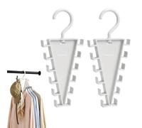 Générique Cintre en forme de V à 12 crochets (2 Pcs) | Organisateur de placard rotatif à 360 ° pour vêtements, chapeaux, écharpes, pour chapeaux, écharpes, ceintures, sacs
