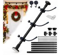 Générique Cintre réglable sans matériel pour porte d'entrée, #B : S | Support de couronne de Noël, barre de suspension de guirlande, porte d'entrée pour décoration saisonnière, couronne de Noël