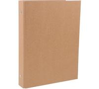 Générique Classeur à Anneaux pour Rangement Sécurisé en Papier Kraft Réutilisable A5 Couverture Élégante pour Cahier de Notes et Documents de Bureau