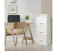 Générique Classeur Monobloc 3 tiroirs pour dossiers Suspendus (Blanc)