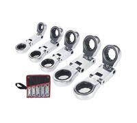 Générique liquet | 5 Pièces Double Embrayage Tête Pivotante e Poche - de Dépannage Rétractable 1,9 cm, Outil Pliant à 180 Degrés pour Professionnels et Bricoleurs