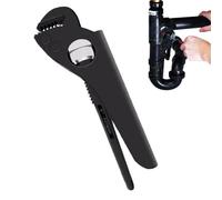 Générique Clé À Pipe Pince Réparation Robuste Multifonction | Clé À Tuyauterie Réglable Outils Plomberie Pour Plombier Salle Bain Cuisine Robinet Toilette Chauffe-Eau