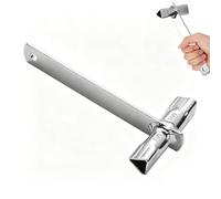 Générique Clé Triangle Armoire - 7 Pouces Clé Universelle | Outil CléTriangulaire Zinc Coffret Compteur Ascenseur Maintenance Réparation