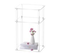 Générique Clear Acrylic End Table, 3 Tier Slim Small Design,Bedroom Decor | Small End Nightstand Table Bedside Home Decor Accent For Living Room Bedroom Small Spaces Enhance Your Bedroom Decor