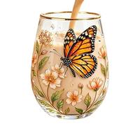 Générique Clear Drinking Glasses | Modern Decorative Tumbler | Drink Cups Glassware Table Decor | Ideal For Coffee Tea Juice Water Home Office Cafe Birthday Holiday Wedding Party