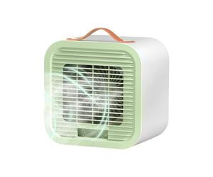 Générique Climatiseur Personnel Portable - Matériau ABS Blanc 15,5x13x16cm, Ventilateur Table Rechargeable 1200mAh, Refroidisseur Air Trois Vitesses | Appareil Compact Pour Chambre Salon Et Camping