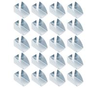 Générique Clips d'étagère 20pcs fer argent support étagères pour armoires bureau, idéal pour organiser fournitures et fichiers facilement