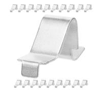 Générique Clips métalliques pour étagères en Fer, Lot de 20, Argent, résistants à la déformation, pour armoires de Cuisine