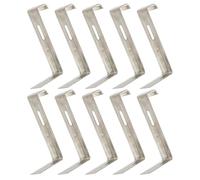 Générique Clips Métalliques pour Fixation Sécurisée des Tuiles de Toit Antidérapants 10 Pièces en Fer Argenté, Faciles à Utiliser et Stables sur Toiture Résidentielle