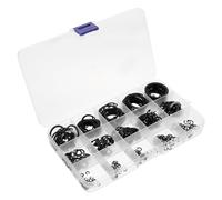 Générique Clips métalliques robustes de manganèse 65, assortiment en boîte, très résistants, adaptés aux applications mécaniques industrielles