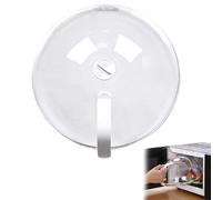 Générique Cloche Micro Onde sans BPA, Cloche en Verre Imitation (Non en Verre), Couvercle Anti-Éclaboussures avec Poignée, Trous de Vapeur Réglables, Idéal pour Petits et Grands Micro-Ondes (23 cm)