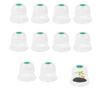 Générique Cloche pour Plantes de Jardin,10 Pièces Cloches de Protection pour Plantes, Couverture de Cloche de Dôme de Plante Mini Serre (Vert)