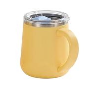 Générique Coffee Cup Travel Insulated Mug | Travel Coffee Mug | Stainless Steel Tumbler With Lid Handle | For Hot Cold Drinks Milk Juice Home Office School Dorm Apartment Camping Sports