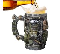 Générique Coffee Mugs - 330ml Cool Mugs | Airplane Engraved Pattern Cups For Men Women Boyfriend Dad Grandpa, 1-Piece Stainless Steel Resin Decorative Novelty Drinkware, Juice Cold Hot Water Beer