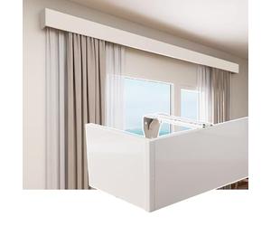 Générique Coffre à Rideaux décoratif élégant - Fixation Murale/Plafond avec Supports pour Salon, Design sans Rail, Solution de décoration Haut de Gamme, Accessoire élégant pour Habiller Vos fenêtres.