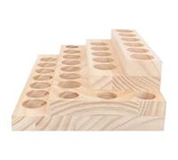 Générique Coffret de Rangement en Bois à Quatre Niveaux, 30 | Présentoir pour Huiles Essentielles, Finition Polie sans Bavure, Coffret Sûr et Fiable, Couleur Kaki