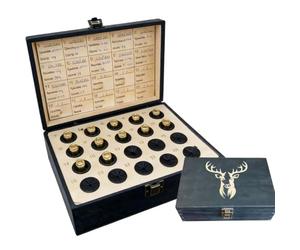 Générique Coffret souvenirs « The Hunter’s Legacy » - Boîte en bois avec emplacements pour douilles, fiche de notes et compartiment caché pour permis, photos et souvenirs de chasse au cerf (Black)