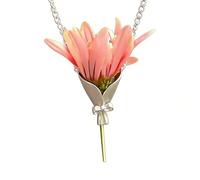 Générique Collier Vase Mini Bijou de cou tendance | Collier Composition Florale pour Filles, Mamans, Amies, Épouses - pour le , le Mariage, les Achats, les Fêtes,