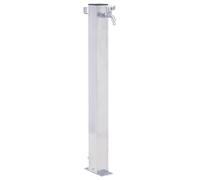 Générique Colonne à Eau de Jardin 40 cm Acier Inoxydable carré,364496