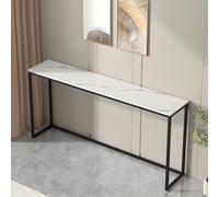 Générique Console de Rangement pour entrée ou Couloir, Table d'appoint étroite, Console Moderne avec Plateau en Pierre et piètement en métal, Meuble Gain de Place pour entrée ou Couloir