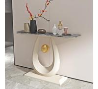 Générique Console de Rangement pour entrée, Table d'appoint étroite avec piètement en métal, Table Console Moderne pour Couloir, Hall d'entrée ou Salon.