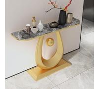 Générique Console de Rangement pour entrée, Table d'appoint étroite, Console de Luxe avec Espace de Rangement et Structure en métal pour Salon