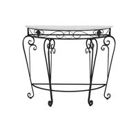 Générique Console de Rangement pour entrée, Table d'appoint étroite, Console Demi-Lune résistante aux Rayures, Meuble de Couloir en Fer forgé résistant aux Taches