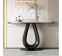 Générique Console de Rangement pour entrée, Table d'appoint étroite, Console Moderne avec Plateau en marbre et piètement en métal pour Salon, Bureau, entrée - Décoration Polyvalente pour Couloir