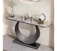 Générique Console de Rangement pour entrée, Table d'appoint étroite, Console ou Table de Salon, Design Semi-Circulaire pour la décoration de l'entrée et du Couloir.