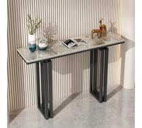 Générique Console de Rangement pour entrée, Table d'appoint étroite, Style Moderne, Aspect Pierre Noire, Montage Facile, Plateau étroit 31 x 20 cm
