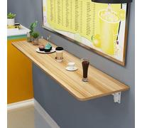 Générique Console de Rangement pour entrée, Table d'appoint étroite, Table Pliante Murale, Bureau Flottant, Table de Bar/Salle à Manger Gain de Place pour Cuisine et Chambre, Finition Noyer, 120 x 30