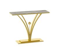 Générique Console, Table d'appoint étroite pour entrée, Meuble décoratif pour Couloir, Salon et Hall d'entrée, Bureau d'appoint Fin pour canapé (Or B, 120 cm/47,2 po)