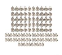 Générique Consommables pour Machine De Découpe Plasma, électrodes en Cuivre sans Oxygène, Buses en Cuivre Au Chrome-Zirconium, Ensemble De 100 Pièces (Size_Name 1.3mm)