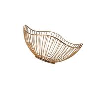 Générique Conteneur de fruits en métal contemporain Snacks élégants Plat de service de pain Panier de rangement décoratif pour comptoir de cuisine Panier de fruits en fer