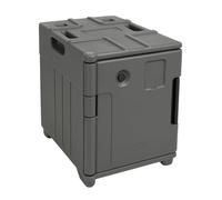 Générique Conteneur Isotherme GN 1/1 90L - Transport Chaud et Froid - Maintien Thermique 8 à 10 h - Gris