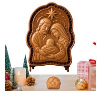 Générique Cookie Pie Molds - Food Grade Non-Stick Reusable Nativity Cutter | Baking Mini Pie Molds for Soap Candle Art Crafting Food Grade Cutter Cake Party Classroom Home