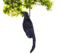 Générique Corbeaux Noirs - Décoration pour Halloween de 30,5 centimètres - Corbeau À Plumes Noires,pour Jardin Terrasse La Pelouse Extérieur Piscine Intérieur Porche La Cour