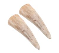 Générique Cornes à Boire Viking Décoratif et Polyvalent Lot de 2 en Corne Naturelle pour Bière et Whisky Lors de Fêtes à Thème ou Décoration Intérieure