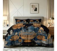 Générique Couette 140 x 200 cm Enfant Astrologie, Couette Imprimée 4 Saisons pour Lit 1 Personnes - Duvet Réversible Chaud Tarot Cristal, Douce Édredon sans Housse et 2 Taie d'oreiller 65x65 cm