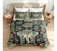 Générique Couette ete 220x240 éléphant sans Housse Duvet Bohême Animaux Couette 3D Réversible 2 Personne Édredon Legere Chaude Lavable en Machine et 2 Taies d'oreiller Cadeau 2y639