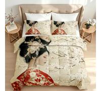 Générique Couette Imprimée 240x260 4 Saisons Réversible Fleurs De Cerisier