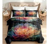 Générique Couette Imprimée 3D Aquarelle Floral Réversible